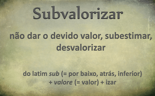 subvalorizar