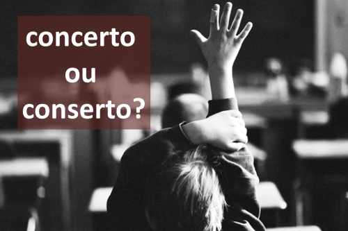 concerto ou conserto